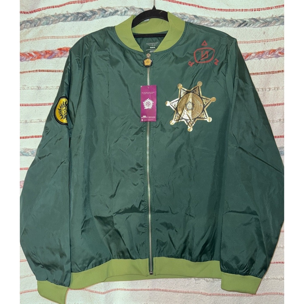 Supernatural Join The Hunt Green Jacket‎ Size Medium